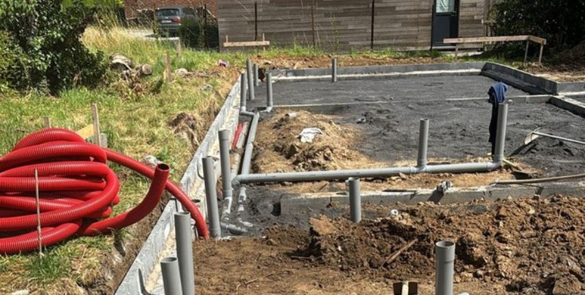 Chantier de canalisation par la société Giuseppe BTP