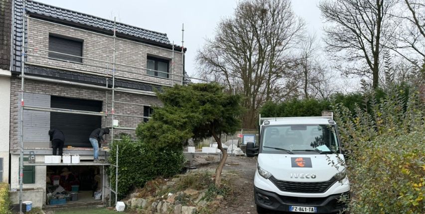 Exemple de chantier d'isolation extérieur
